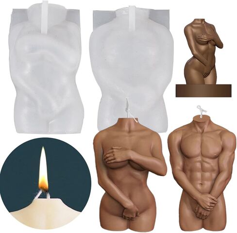 3D Hugging Abstract Human Body Scented Candle Silicone Mold DIY Embracing Couples Mother and Child Fondant Cake Handmade Soap Plaster Epoxy Resin Mould for Anniversary Valentine's Day Gift in Kuwait