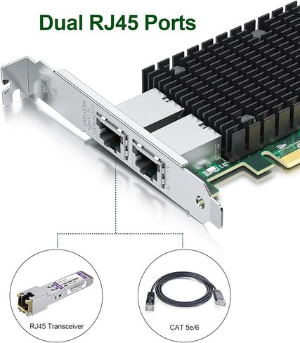 10GB PCI-e Network Card(NIC) with Intel 82599EN Chip, Signle SFP+ Port, Compare to Intel X520-DA1, PCIE 2.0 X8, Support Windows/Windows Server/Linux/Vmware Esxi in Saudi Arabia