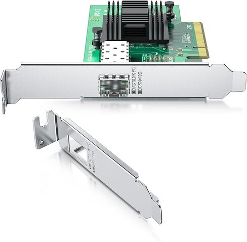10GB PCI-e Network Card(NIC) with Intel 82599EN Chip, Signle SFP+ Port, Compare to Intel X520-DA1, PCIE 2.0 X8, Support Windows/Windows Server/Linux/Vmware Esxi in Saudi Arabia