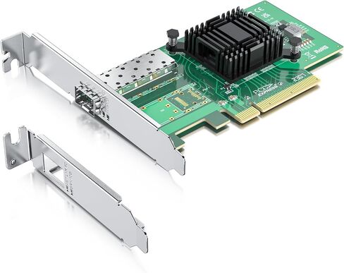 10GB PCI-e Network Card(NIC) with Intel 82599EN Chip, Signle SFP+ Port, Compare to Intel X520-DA1, PCIE 2.0 X8, Support Windows/Windows Server/Linux/Vmware Esxi in Saudi Arabia