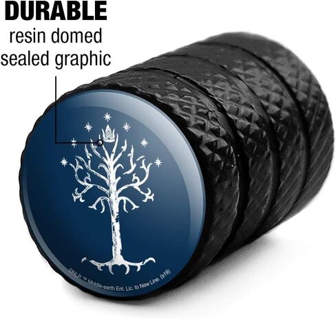 The Lord of The Rings Tree of Gondor Motorcycle Bicycle Bike Tire Rim Wheel Aluminum Valve Stem Caps in Saudi Arabia