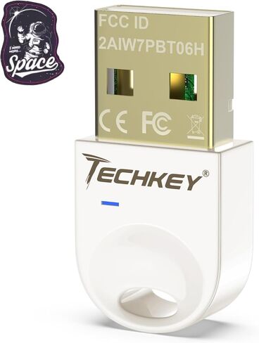 USB Bluetooth Adapter 5.3 for Desktop PC, Really Plug & Play Mini Bluetooth V2 EDR Dongle Receiver & Transmitter for Laptop Computer Bluetooth Windows 11/10/8.1-Malt in Saudi Arabia