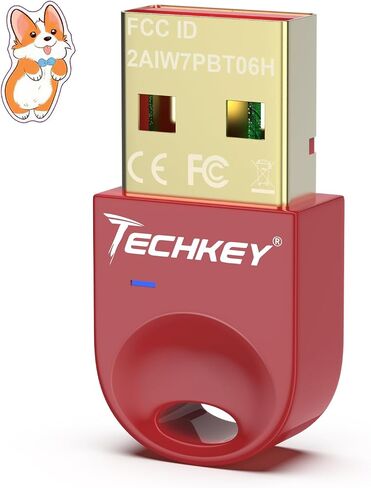 محول بلوتوث USB 5.3 لأجهزة الكمبيوتر المكتبية، قم بتوصيل وتشغيل جهاز استقبال وجهاز إرسال بلوتوث صغير V13 EDR Dongle لأجهزة الكمبيوتر المحمول بلوتوث Windows 11/10/8.1-الورد الفارسي in Saudi Arabia
