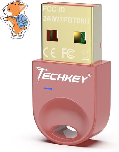 USB Bluetooth Adapter 5.3 for Desktop PC, Really Plug & Play Mini Bluetooth V3 EDR Dongle Receiver & Transmitter for Laptop Computer Bluetooth Windows 11/10/8.1-Scarlet sage in Saudi Arabia