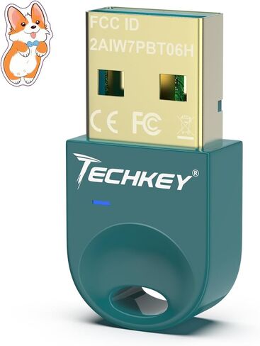 محول بلوتوث USB 5.3 لأجهزة الكمبيوتر المكتبية، قم بتوصيل وتشغيل جهاز استقبال وجهاز إرسال بلوتوث صغير V13 EDR Dongle لأجهزة الكمبيوتر المحمول بلوتوث ويندوز 11/10/8.1-أخضر باريس in Saudi Arabia