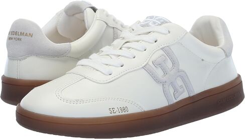 حذاء Tenny الرياضي النسائي من Sam Edelman، أبيض بصري، 6 in Saudi Arabia