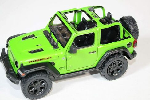 KiNSMART 2018 Jeep Wrangler Rubicon 5Inch 1:34 Scale Open Top Green w/ Pullback Action in Saudi Arabia