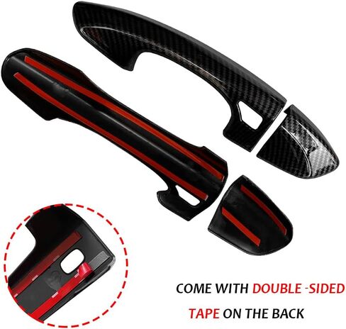 DEYTOP Door Handle Cover Compatible with Ford Mustang 2004-2014 Accessories Exterior Door Handle Cover for 2012 2013 2014 Mustang Accessories Door Handle Protector Trim （2004-2014） in Saudi Arabia