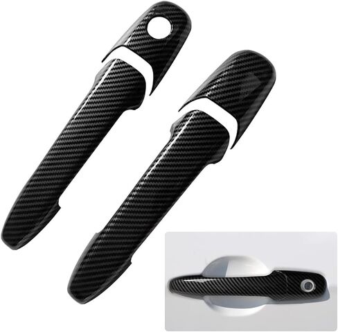 غطاء مقبض الباب متوافق مع ملحقات Ford Mustang 2015-2022 غطاء مقبض الباب الخارجي لـ 2015 2016 2017 2018 2019-2022 Mustang Accessories واقي مقبض الباب (2015-2022) in Kuwait