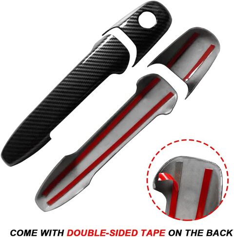 غطاء مقبض الباب متوافق مع ملحقات Ford Mustang 2015-2022 غطاء مقبض الباب الخارجي لـ 2015 2016 2017 2018 2019-2022 Mustang Accessories واقي مقبض الباب (2015-2022) in Kuwait