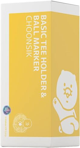 حامل تي شيرت أساسي من KAKAO FRIENDS GOLF وعلامة كروية، حامل تي شيرت من السيليكون، قلم تحديد كروي من السيليكون، علامة كروية ثلاثية الأبعاد، مع مشبك (Choonsik) in Kuwait