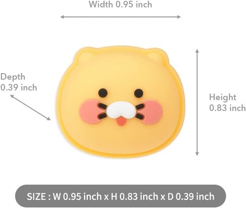 حامل تي شيرت أساسي من KAKAO FRIENDS GOLF وعلامة كروية، حامل تي شيرت من السيليكون، قلم تحديد كروي من السيليكون، علامة كروية ثلاثية الأبعاد، مع مشبك (Choonsik) in Kuwait