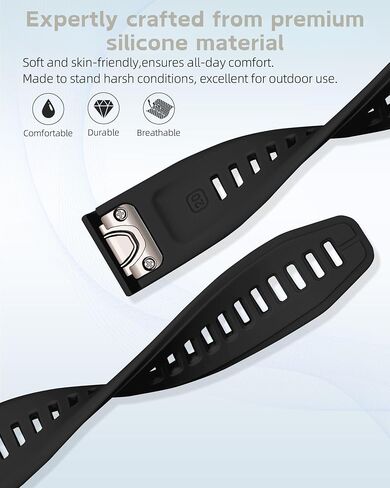20MM Watch Band for Garmin fenix 5s 6s 7s pro solar Quick fit with light gold buckle soft silicone 20 bands Replacement for garmin epix pro gen 2 42mm Descent Mk2s/3/3i for women in Saudi Arabia