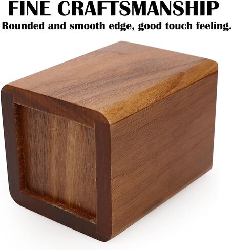 Natural Wooden Pen Box Desktop Stationery Organizer Creative Simple Solid Wood Pencil Holder for Office Supplies (Beech Wood) in Saudi Arabia