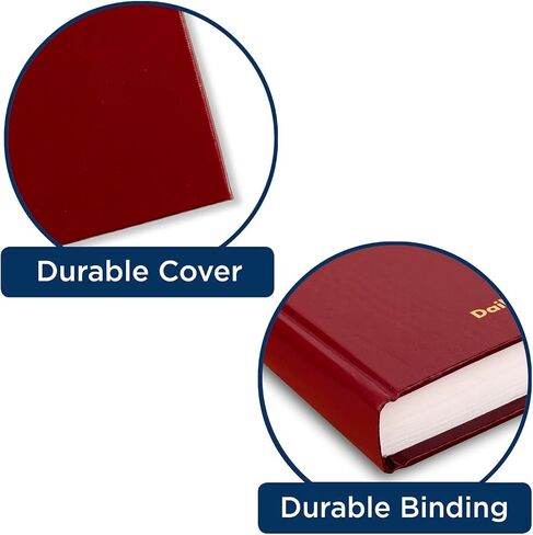 AT-A-GLANCE 2024 Daily Diary, Standard Planner Journal, 12 Month, 5-3/4" x 8-1/4", Small, Hardcover, Red (SD3891324) in Saudi Arabia