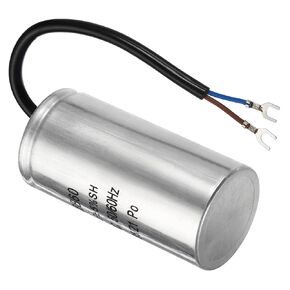 PATIKIL CBB60 30uF Running Capacitor, AC 450V 2 Wires 50/60Hz Cylinder 105x50mm for Air Compressor Motor, Washing Machines, Refrigerators Motor Start