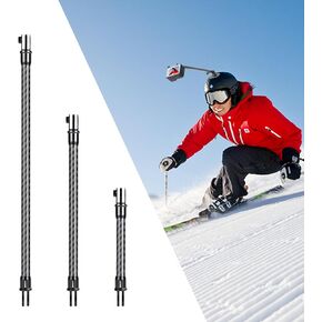 SEASKY T1-2 Carbon Fiber Extension Pole Rod standard set Sports Camera Third Person View Video Accessory Compatible with GoPro Hero 12/11/10/9/8 for DJI osmo Action 4/3/2 Sports Camera Accessories