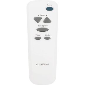 6711A20034G Replace Remote Control fit for LG Air Conditioner M8004R LW1010ER LW1210ER LW8014ER LW8015ER M1004R LW7000ER LW2514ER LW2510ER LW8012ER LT123HNR LW1213ER LW6017R LW6014ER LW7012HR LT103HNR