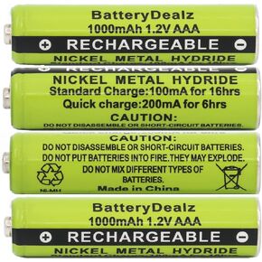 1.2V NiMH AAA Rechargeable Batteries Compatible with Panasonic Cordless Telephones (8-Pack) in Kuwait