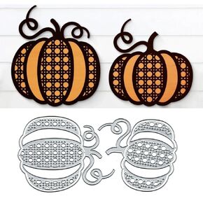 Halloween Pumkin Metal Die Cuts Dies Stencil, Pumkin Frame Cutting Dies Cut Stencils DIY Scrapbooking Cards Photo Album Craft Decorative Embossing Paper Dies for Album Card Scrapbooking Making