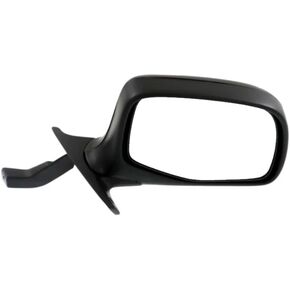 For Ford F-150/F-250/F-350 1992-1998 Door Mirror Passenger Side | Manual | Non-Heated | Non-Folding | Paddle Design | Chrome/Black | FO1321152 | F7TZ17682DAA