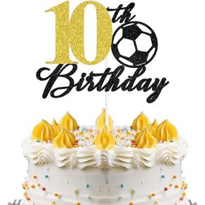 Soccer Happy 11th Birthday Cake Topper, Level 11 Unlocked, Hello 11, Sport Themed Birthday Cake Decor, Football Player 11th Birthday Party Decorations for Boys