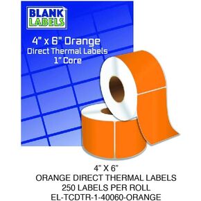 Blank Labels 4" X 6" Direct Thermal Shipping Labels Pink Pastel Color 1 Roll of 250, Compatible with Zebra Printers 2844 ZP-450 ZP-500 ZP-505 Shipping Labels 250 Total (Pink)