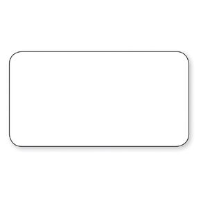 DayMark Safety Systems DissolveMark IT111064 Blank Dissolvable Laser Labels, 1" x 2-5/8", White, 25 Sheets of 30 Labels