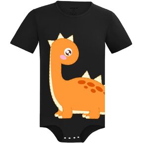 Mens Short Sleeve One Piece Pajamas Tops Romper for Men Cute Print Bodysuit - Dinosaur Andy