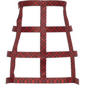 Daisy corsets Women's Red Plaid Stretchy Cage Skirt Body Harness