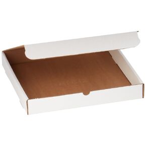 Aviditi White Literature Mailing Boxes, 14 x 14 x 2 Inches, Pack of 50, Crush-Proof, for Shipping, Mailing and Storing