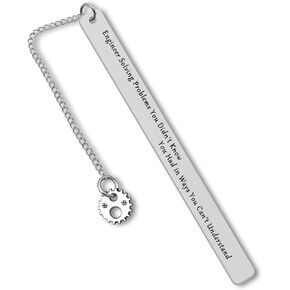 Bookmark Gifts for Engineer Mechanical Engineer Design Engineering Gear Gifts Funny Bookmark Gifts for Learned Engineer Engineering Student Construction Engineer Engineering School Graduation Gifts