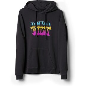 Pura Vida Women's PV Color Block Hoodie Pullover Sweatshirt - Flat Drawcord, True to Size - Vintage Black