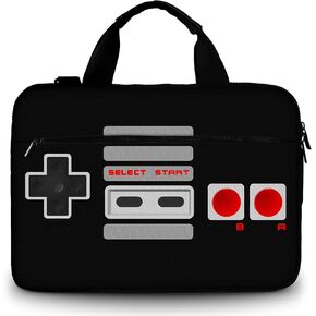 11.6 12 12.9 13 13.3 Inches Canvas Laptop Carrying Shoulder Sleeve Carrying Case Ultrabook Protective Bag Messenger Briefcase with Side Handle(Astronaut)
