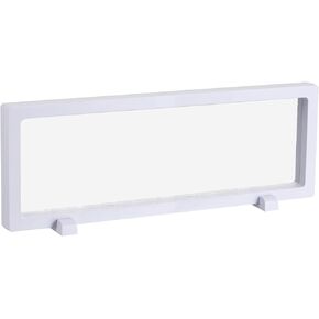 MECCANIXITY Floating Frame Display Holder Stand 3D Jewelry Display Box with Base 9.06 x 4.33 x 0.79 inch Black