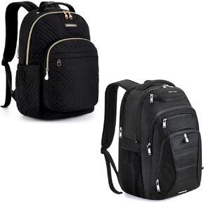 LIGHT FLIGHT Backpacks for Men & Women, Large Capacity Black Computer Backpack