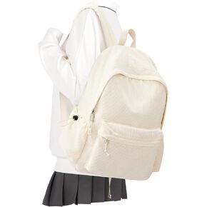 School Backpack for Teens Boys Girls Cute Corduroy Bookbag Classic Casual High School Bag Lightweight College Backpack For Women Men(Pink)