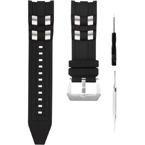 6977 6981 Rubber Watch Band Compatible for Invicta Pro Diver 6977 6978 6981 6983 6984 6986 6991 6996 26mm Silicone Strap Replacement for men and women wirst watchband