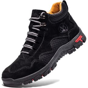 Men's Chukka Boots Casual Leather Shoes Ankle Shoes Non Slip Breathable Comfortable Mid Top for Driving Walking Outdoor