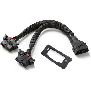 JUTA OBD2 Splitter Extension Cable Adapter 1 Male and 2 Females Extension 16PIN OBD-II J1962 Y Diagnostic Connector with Mounting Bracket - [1ft/33cm, 2-Pack]