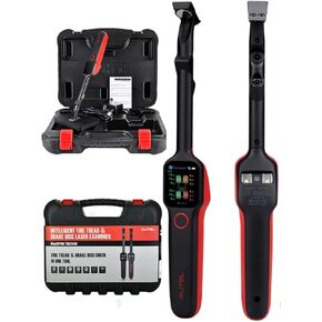 Autel MaxiTPMS TBE200 with Screen Wiper Autel Tire Brake Examiner Tire Tread Depth & Brake Disc Wear Examiner Touchscreen Real-time Tire Health Tire ID Scan Reports & Repair Tips On ITS600