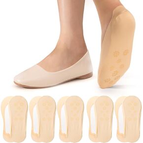 No Show Socks Womens Ultra Low Cut Liner Socks Non Slip Footies Invisible Socks for Flats Boat 5 Pairs