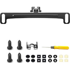 Car Rear Camera License Plate Bracket with Screws Kit, Universal Rust-Proof Backup Camera Mount Accessories Installation Holder for Reverse Camera Dash Cam Mirror Camera