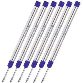 Cross Blue Jumbo Ball-Point Refill for Selectip Pens Medium Point 6 Pack