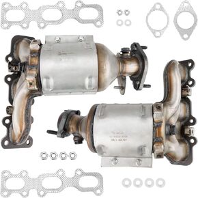 KAX Catalytic Converter Fit for 2015-2018 Edge 3.5L, LEFT RIGHT 19517, 19516 Stainless Steel High Performance 2pcs (EPA Compliant)