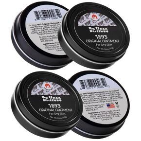 Dr. Hess' 1893 Original Udder Ointment, All-Purpose Nourishing Body Moisturizer for Healing Dry, Irritated Skin, Cracked Heels, Rashes, Chafing with Lanolin, Beeswax, & Eucalyptus Oil, 1.4 oz