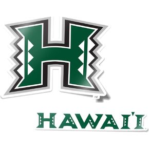Desert Cactus University of Hawaii Rainbow Warriors UH Sticker Vinyl Decal Laptop Water Bottle Car Scrapbook (4 Inch Set V1)