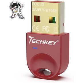 محول بلوتوث USB 5.3 لأجهزة الكمبيوتر المكتبية، قم بتوصيل وتشغيل جهاز استقبال وجهاز إرسال بلوتوث صغير V19 EDR Dongle لأجهزة الكمبيوتر المحمول بلوتوث Windows 11/10/8.1-Blood in Kuwait