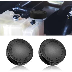 2PCS Coolant Reservoir Cap, Engine Coolant Overflow Reservoir Tank Cap, Radiator Reservoir Cap, Coolant Header Tank Lid Compatible with Nissan Infiniti, Replaces #21712-79900 (Yellow)