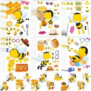 36 Sets Bee Craft Stickers for Kids Stickers Bulletin Board Classroom Bees Decor You are My Sunshine Birthday Party Favors Sunflower Kindergarten Graduation Spring Baby Christmas Gift for Kids